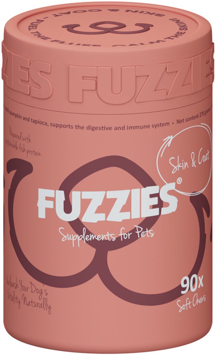 Fuzzies Skin & Coat 90 stuks - 270 gram - Hond