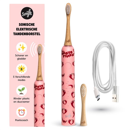 Smyle Sonische Elektrische Tandenborstel met USB-C Oplader - Smyle - €75,95