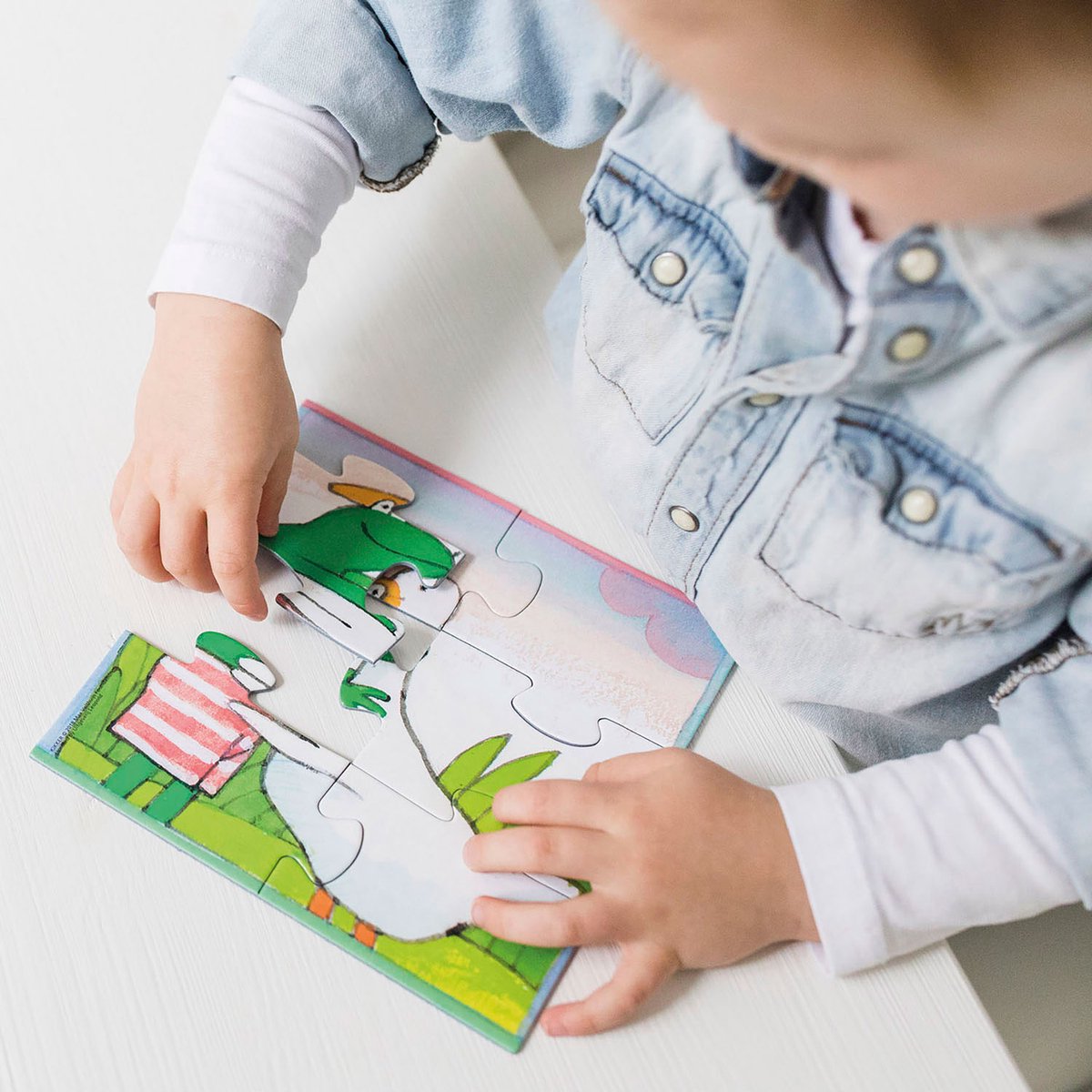 Kikker puzzel 4 in 1 educatief peuter speelgoed - kinderpuzzel 4x6x9x16 stukjes leren puzzelen - cadeautip puzzel 3 jaar en ouder - Bambolino Toys — afbeelding 18