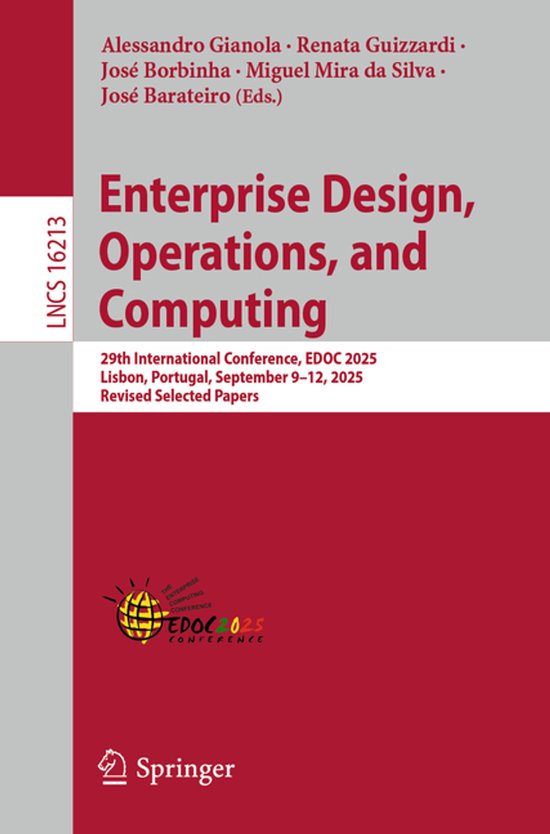 Lecture Notes in Computer Science16213- Enterprise Design, O ... - cover