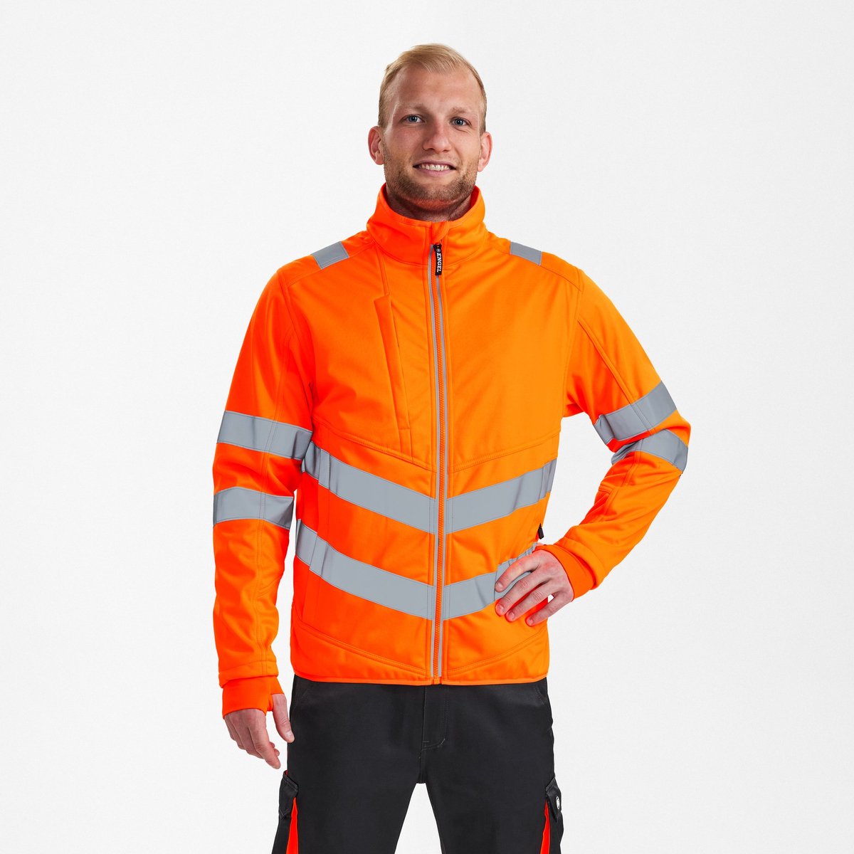 Engel Safety softshell jack 1158-237 - Hi-vis Orange - 3XL