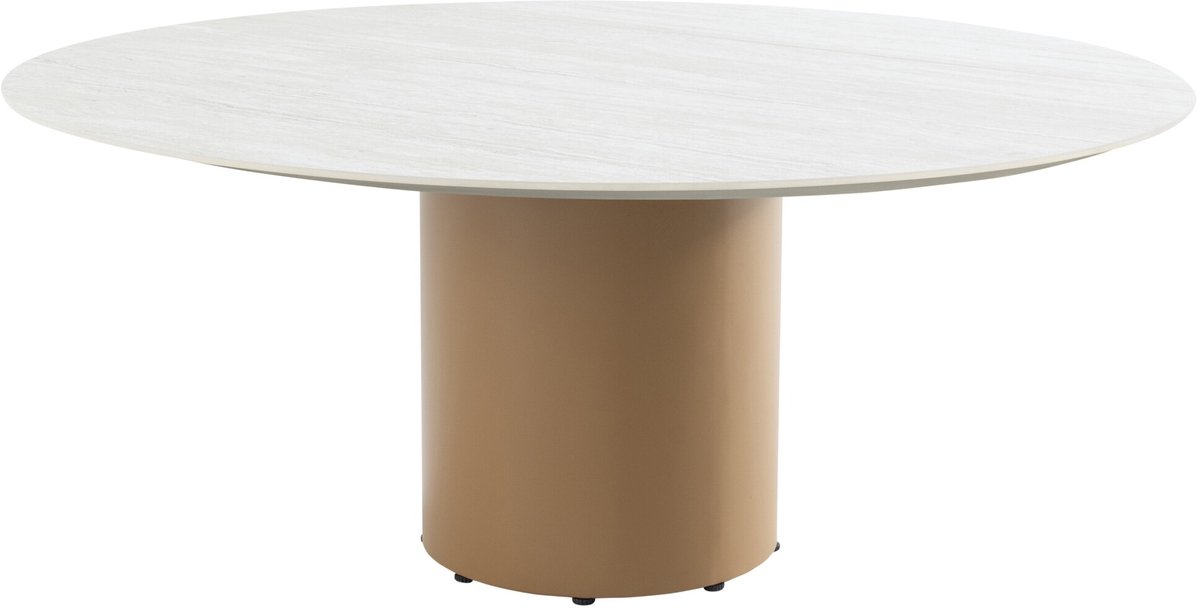4 Seasons Outdoor Colorado low dining garden table 160xH69 cm round ceramic