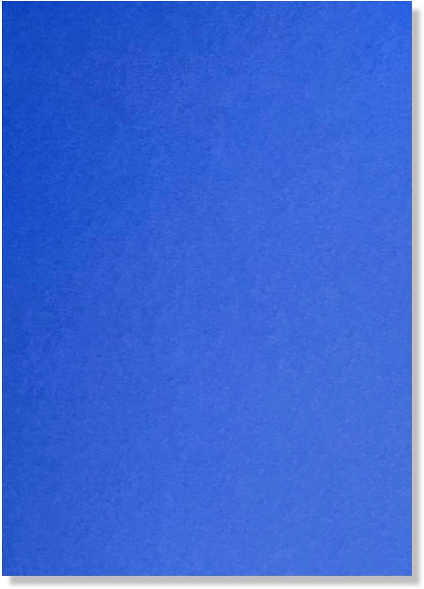 20 Vellen Ultramarijn Blauw A4 Hobby Karton - 250g/sm - 297x210mm - Glad Cardstock Papier