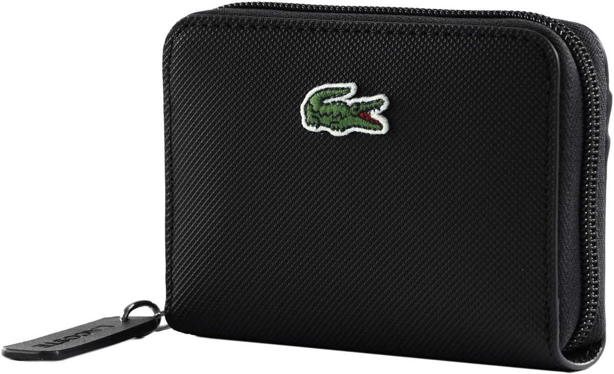 LACOSTE portemonnee L.12.12 Concept Zip Coin Wallet Noir zwart