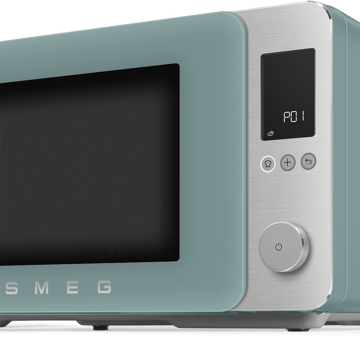 SMEG MOC02EGMEU Combi-Magnetron - Air Fry - Heteluchtoven & Grill - 27L - 2100W - Inverter Technologie - 25 Automatische Programma's - Soft Close - Collezione - Mat Emerald Green thumbnail 3
