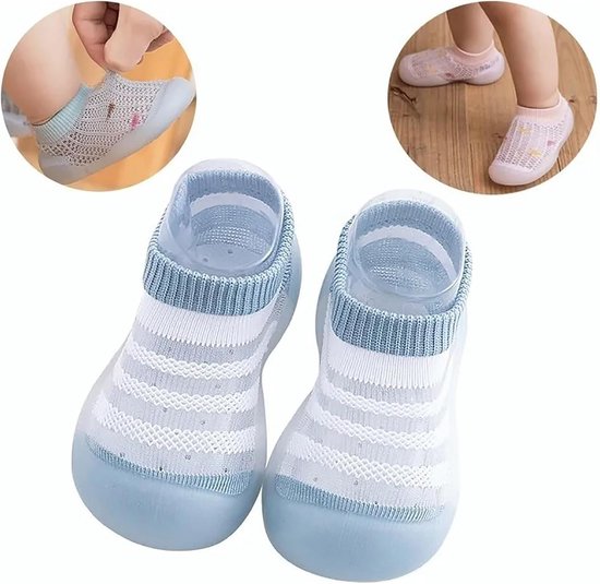 Antislip Babyslofjes Met Zachte Zool - Comfortabele Huisschoenen Voor Baby's en Peuters — afbeelding 4