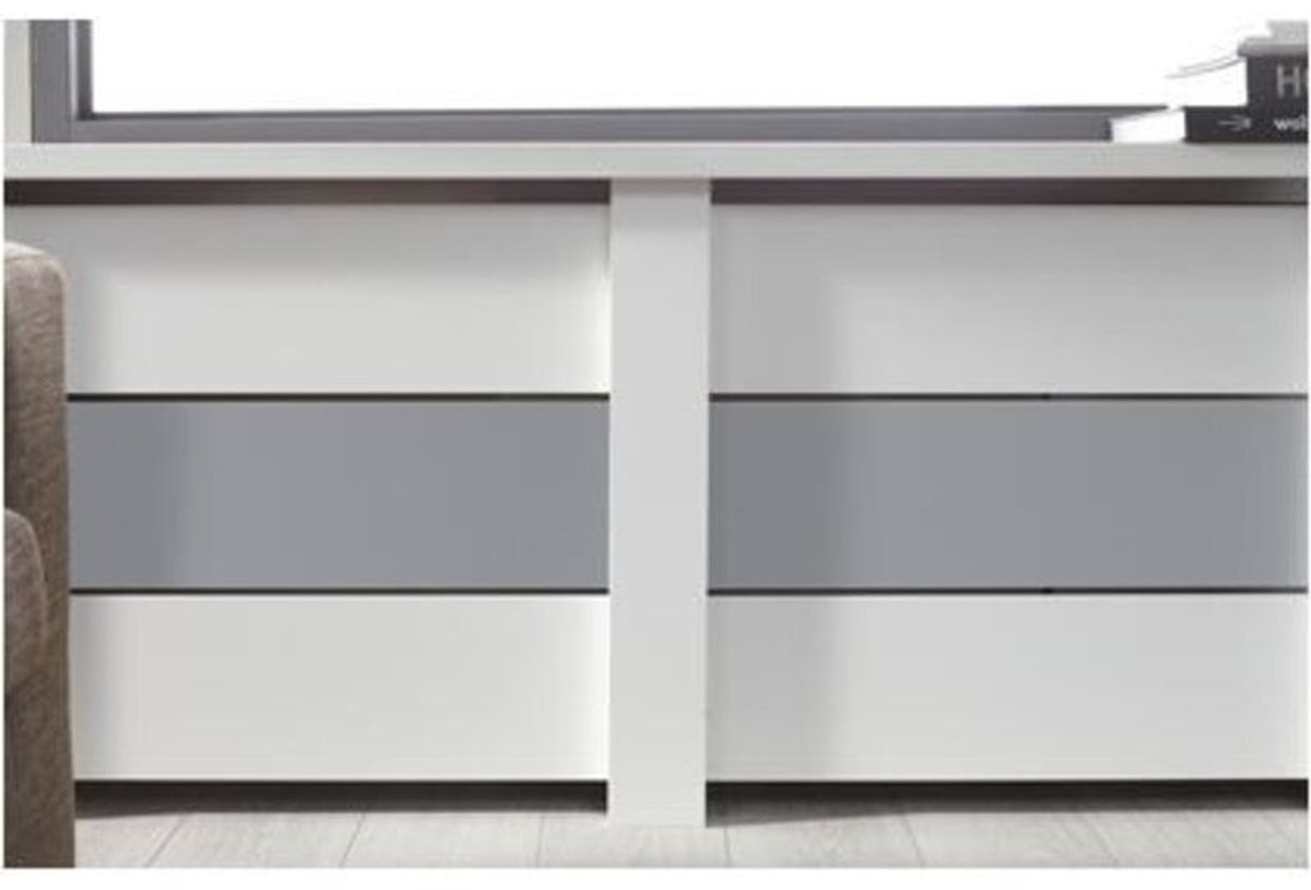 CanDo Radiatorpaneel Mix&Match Grijs MDF 100x20 cm
