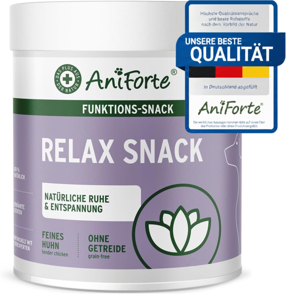 AniForte Relax Snacks voor Honden 300 g – Natuurlijke kalmerende hondensnacks tegen stress en angst, met valeriaan, citroenmelisse en kruidenmix
