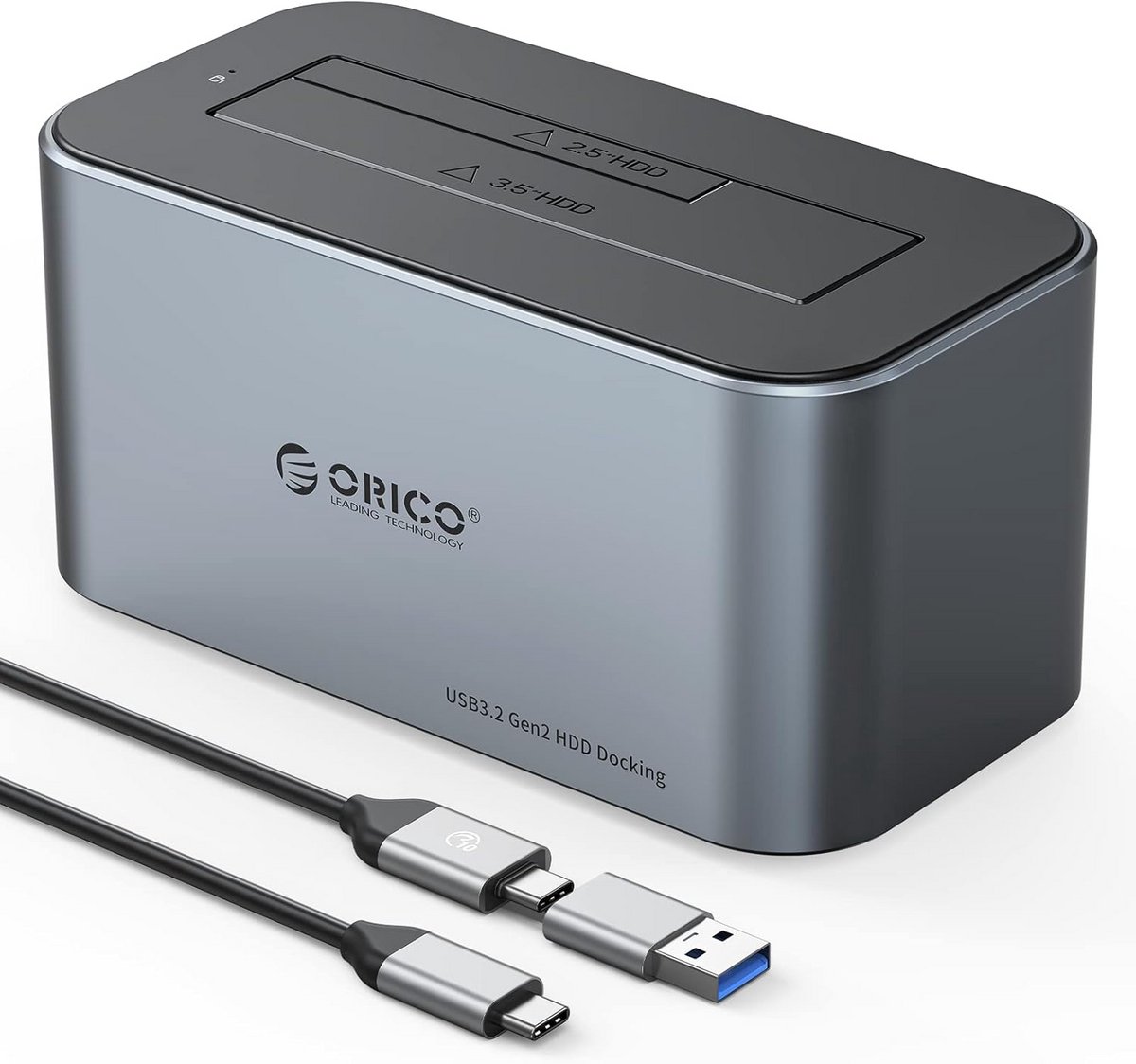 Aluminium Harde Schijf Docking Station USB 3.2 Gen 2 voor 2.5"/3.5" SSD/HDD tot 18TB