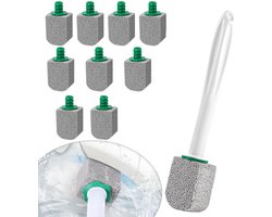 Puimsteen voor WC - 10 stuks puimsteen voor toilet - Schoonmaak Toilet - Vervangbaar - Pumice Stick - Kalkaanslag Verwijderaar - met Handvat - reiniging voor badkamer, keuken, zwembad
