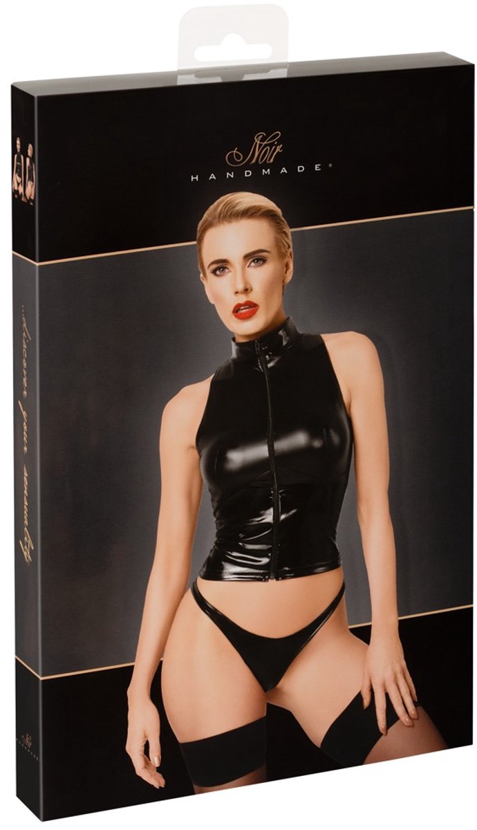 Noir Top w Zip L