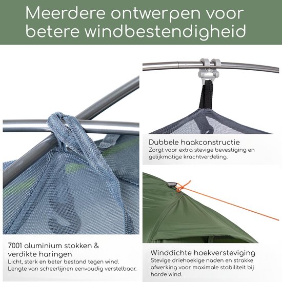 Naturehike Summer 2 - 2 persoons tent - Lichtgewicht tent - Incl. grondzeil Festival tent - 20D 4000MM - Waterdicht - Kampeertent - koepeltent - Trekkerstent van Merkloos — afbeelding 3