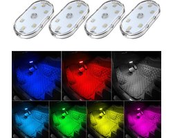 4 opties voor autoverlichting - auto accessories - verlichting - sfeerlamp - Interieurverlichting - Meerkleurige aanraakgevoelige verlichting - Autoverlichting - Magnetische bevestiging