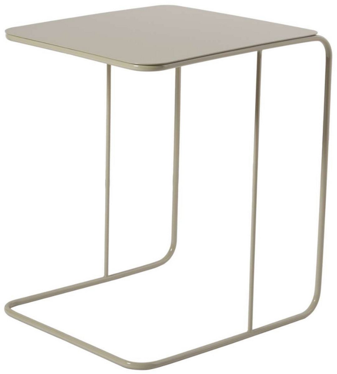 CALICOSY - Bijzettafel met metalen blad H46 cm - OWEN