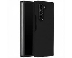 Accezz Hoesje - Geschikt voor Samsung Galaxy Z Fold 5 - Liquid Silicone Backcover - Zwart