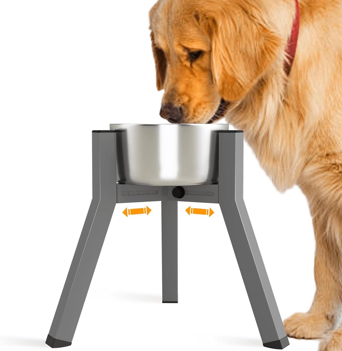 Verstelbare Voerbakstandaard voor Grote Honden, 28cm Hoog