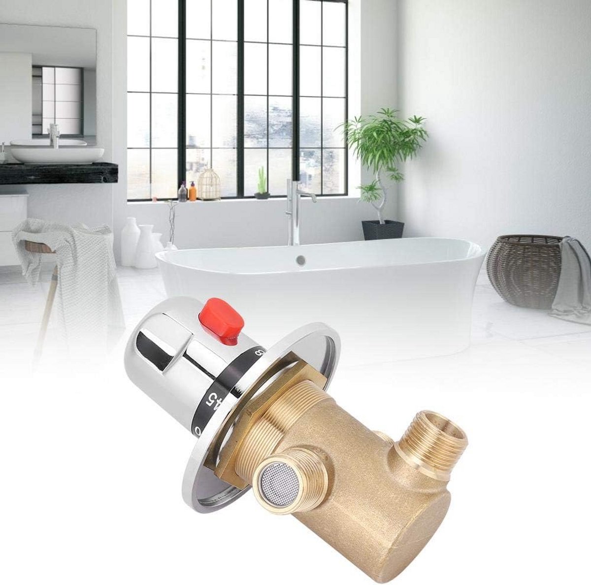 Thermostatische Mengkraan 3-Weg voor Douche en Wastafel - Nauwkeurige Temperatuurregeling G1/2"