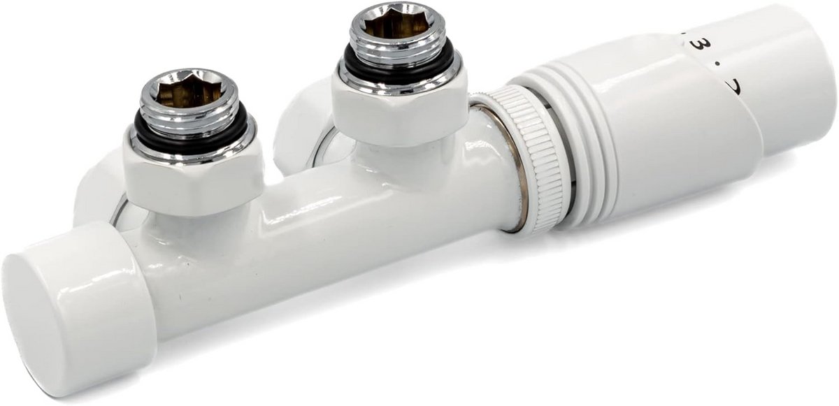 Universele Installatieblok voor Radiator met Thermostaatkop - Zijkant Verwisselbaar