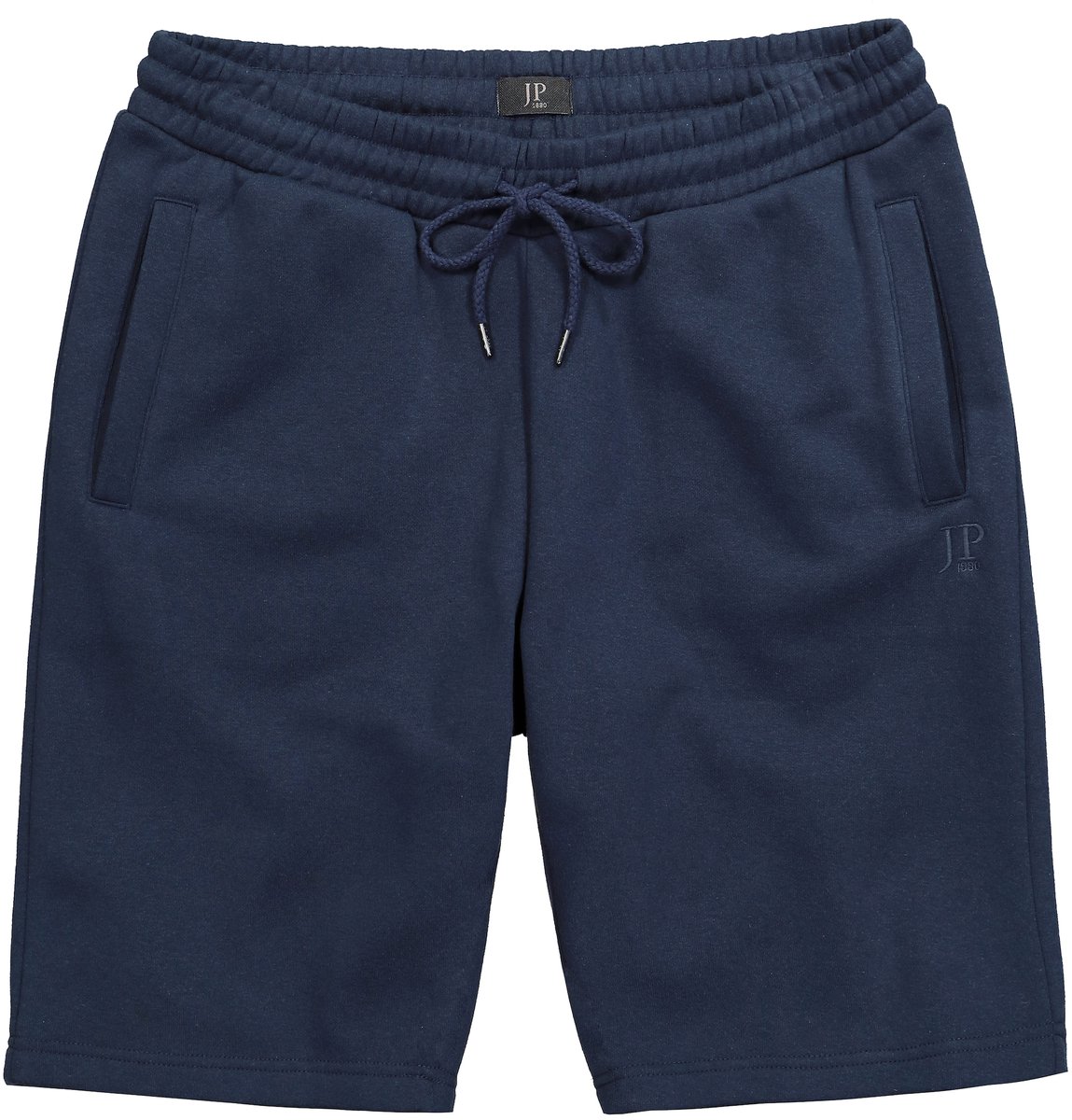 JP 1880 - Heren - Sweatbermuda Buik-Fit basic OEKO-TEX - Navy blauw - Maat L