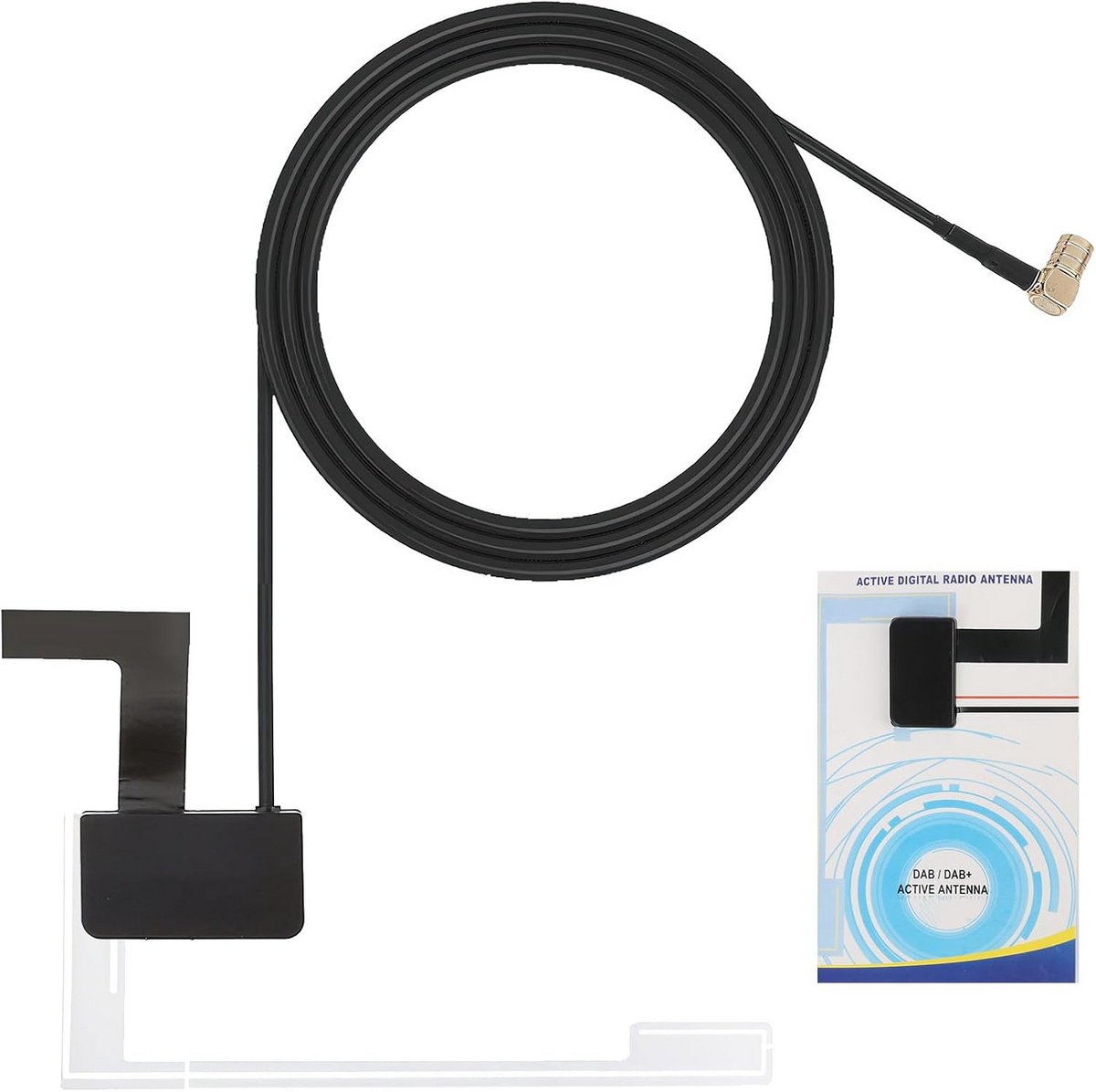 3 Meter Digitale DAB+ Auto Antenne voor Voorruit met SMB Aansluiting