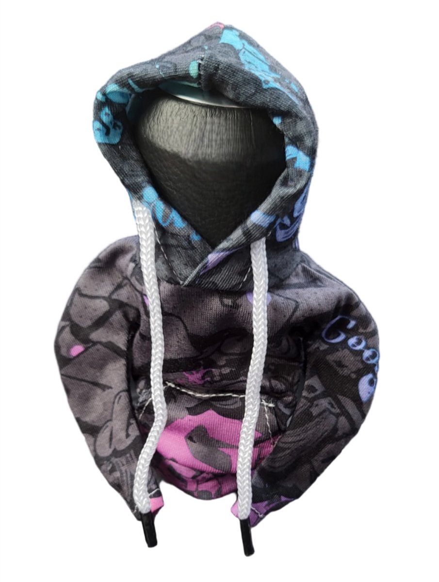 Mj Joys® - Versnellingspook Hoodie - Universele Pook Cover Met Capuchon - Hoodie Pook Hoes - Versnellingspook Beschermer - Autopook Cover - Pookknop - Urban Black