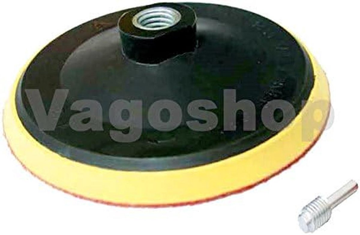 Schuurschijf Klittenband 125 mm met M14 Schroefdraad voor Polijstmachine