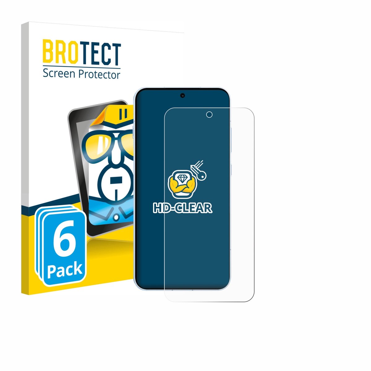 BROTECT - Screenprotector voor Oppo Find X8s - Folie Beschermfolie transparant 6 Stuks