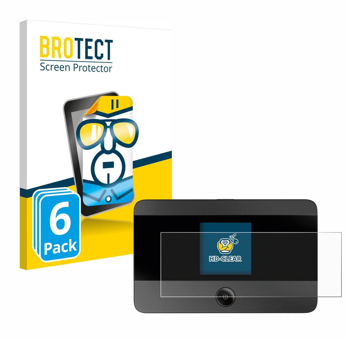 BROTECT - Screenprotector voor TP-Link M7350 - Folie Beschermfolie transparant 6 Stuks
