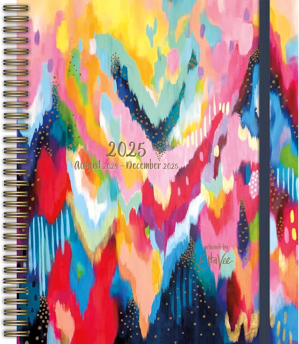 Deluxe Agenda 2024-2025 Planner Maand- & Weekoverzicht met Stickers