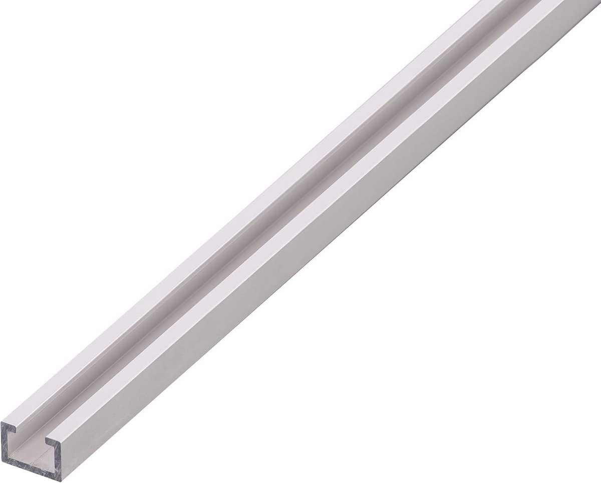Aluminium Profiel met Groef 8mm - Zilver Geanodiseerd Strip 1000x17x11mm