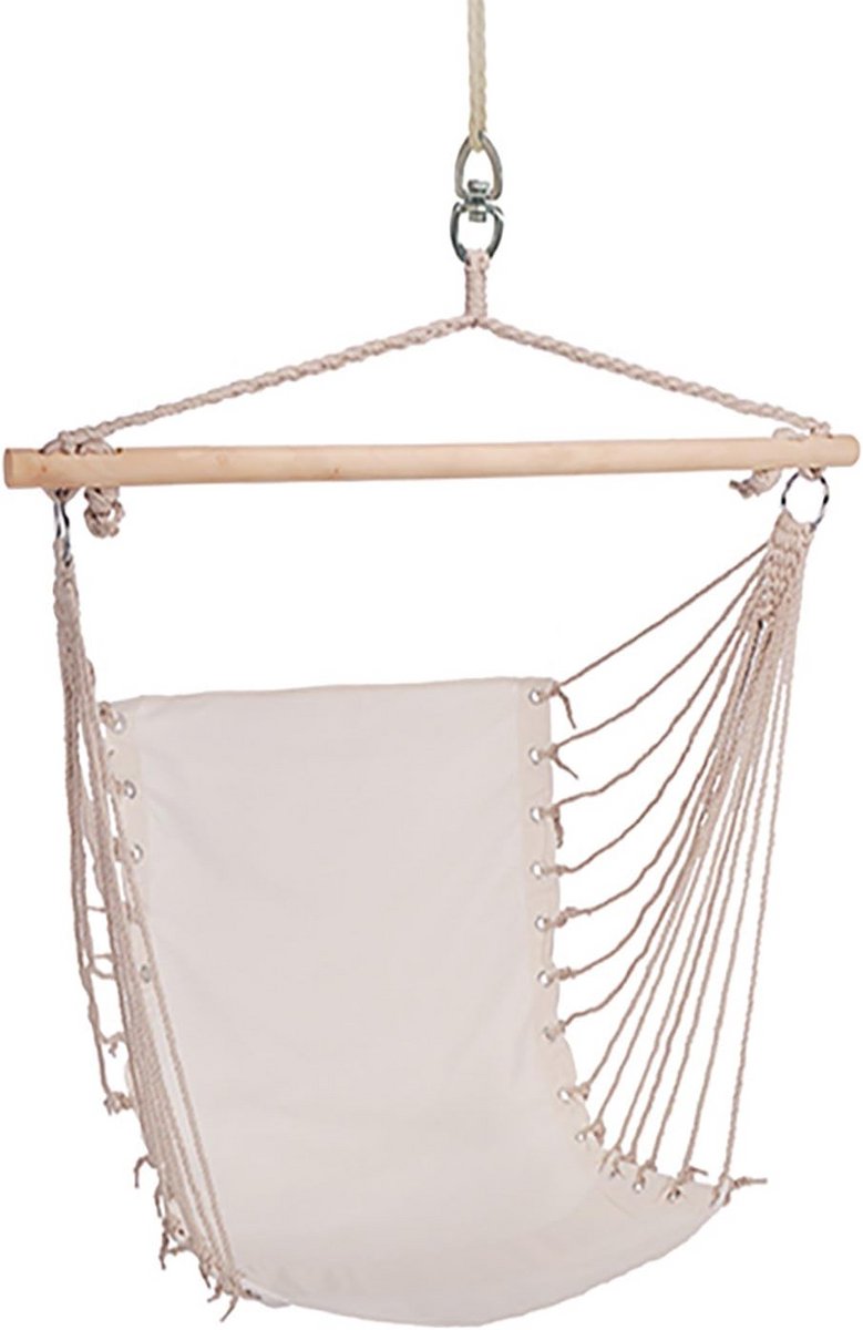 XXL Hangstoel Beige voor Binnen en Buiten - Comfortabele Hangmat Stoel 100x60cm