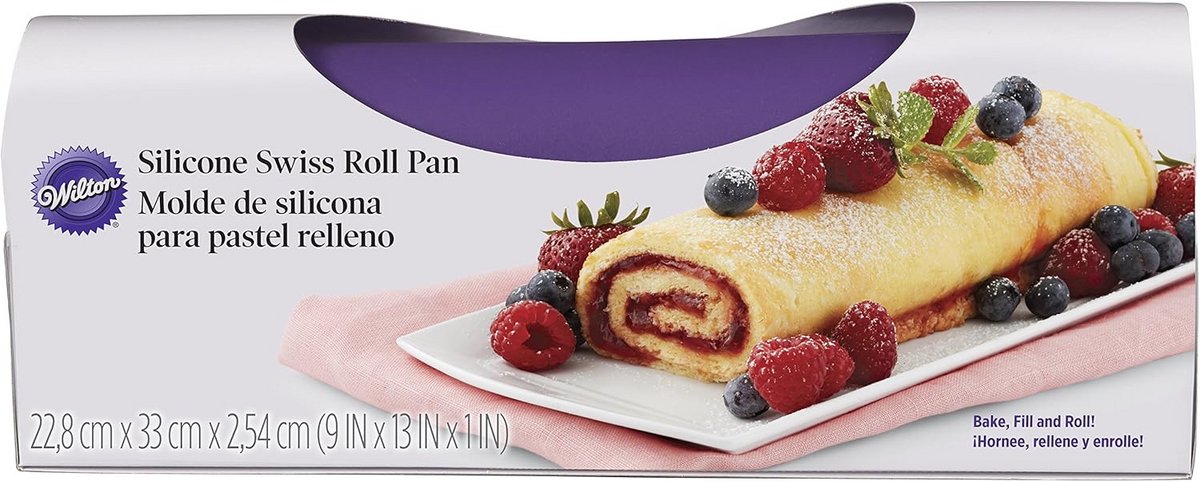 Flexibele Siliconen Bakvorm voor Zwitserse Rol en Cake, Antiaanbaklaag, 23x33 cm