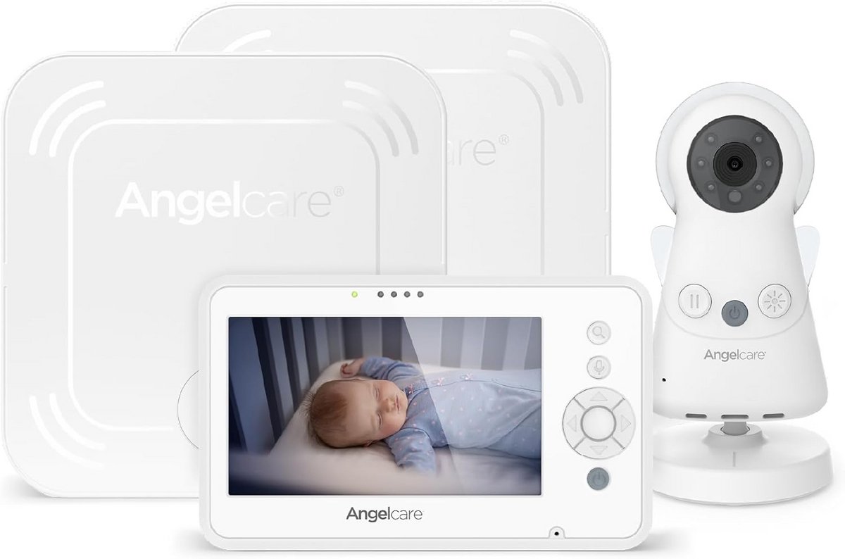 3-in-1 Babyfoon met Video, Audio en Bewegingssensor: Twee Matten voor Optimale Veiligheid