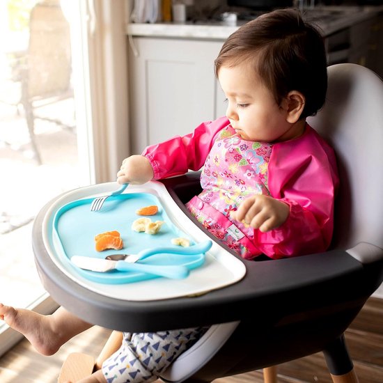 Zachte Siliconen Mini Placemat voor Baby en Peuter - Navy — afbeelding 3