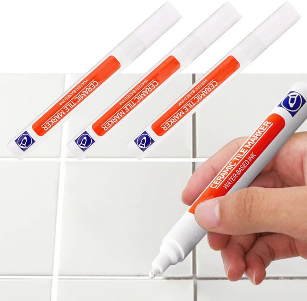 Voegenstift voor tegels – waterdicht, wit bij aanraking, voor muur en vloer, geschikt voor badkamer en keuken