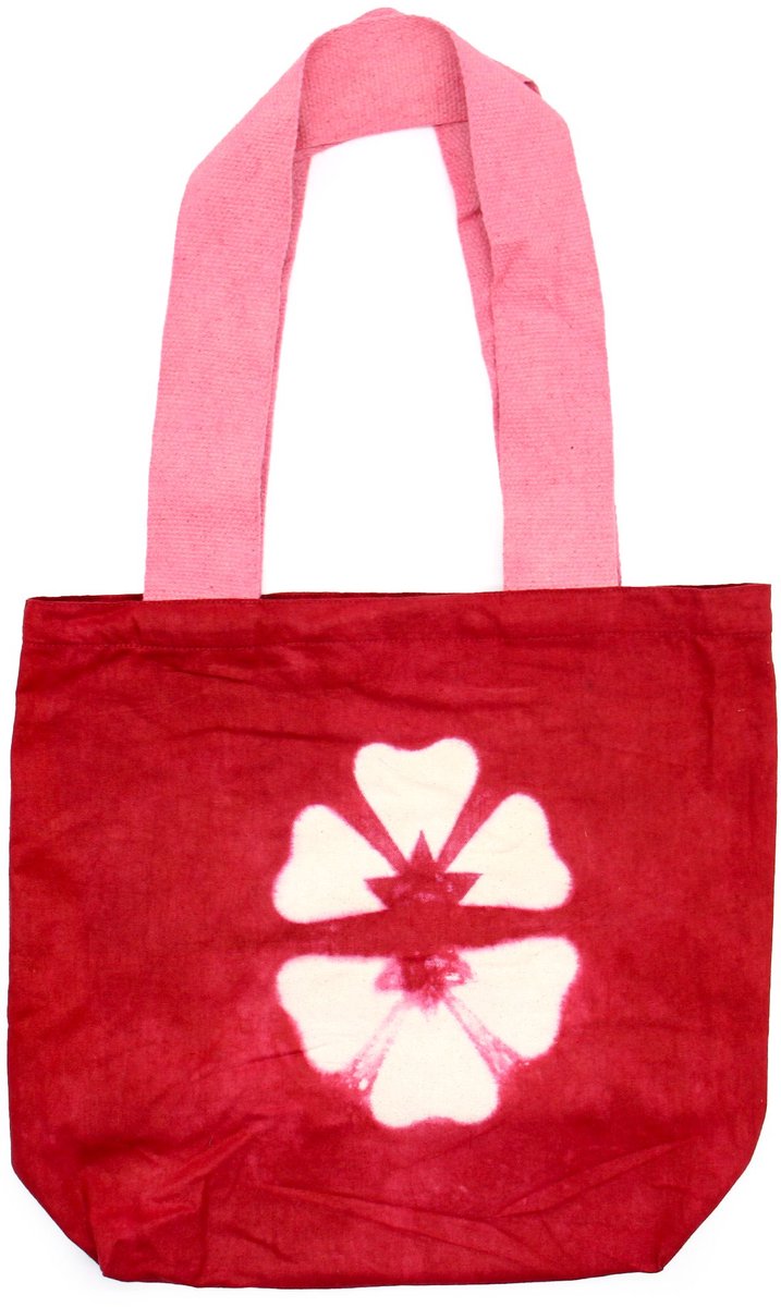 Ancient Wisdom - Tas - Natuurlijke katoenen tas multicolor 38x42x12 cm - schoudertas - strandtas - boodschappentas - tote bag - casual tas