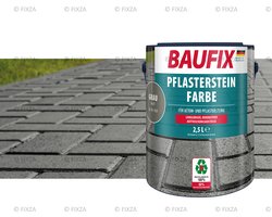 BAUFIX Bestrating Verf – Grijs – Mat 2,5L – Betonverf Buiten voor Tuintegels, Terras en Oprit – Slijtvaste Steenverf