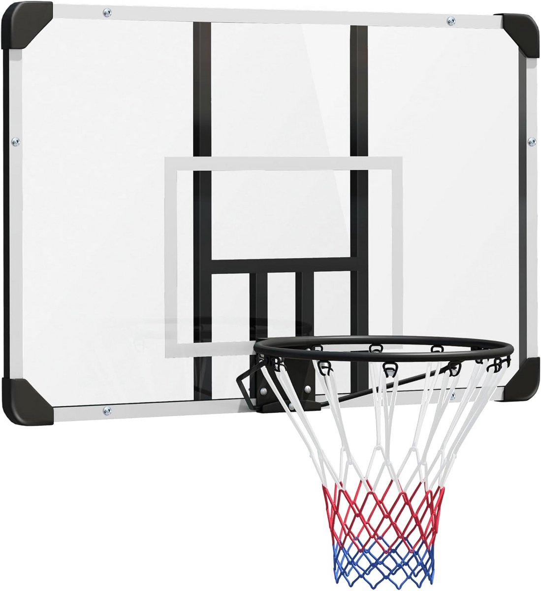 Basketbalkorf voor Binnen en Buiten met Wandmontage - Verstelbaar voor Kinderen en Volwassenen