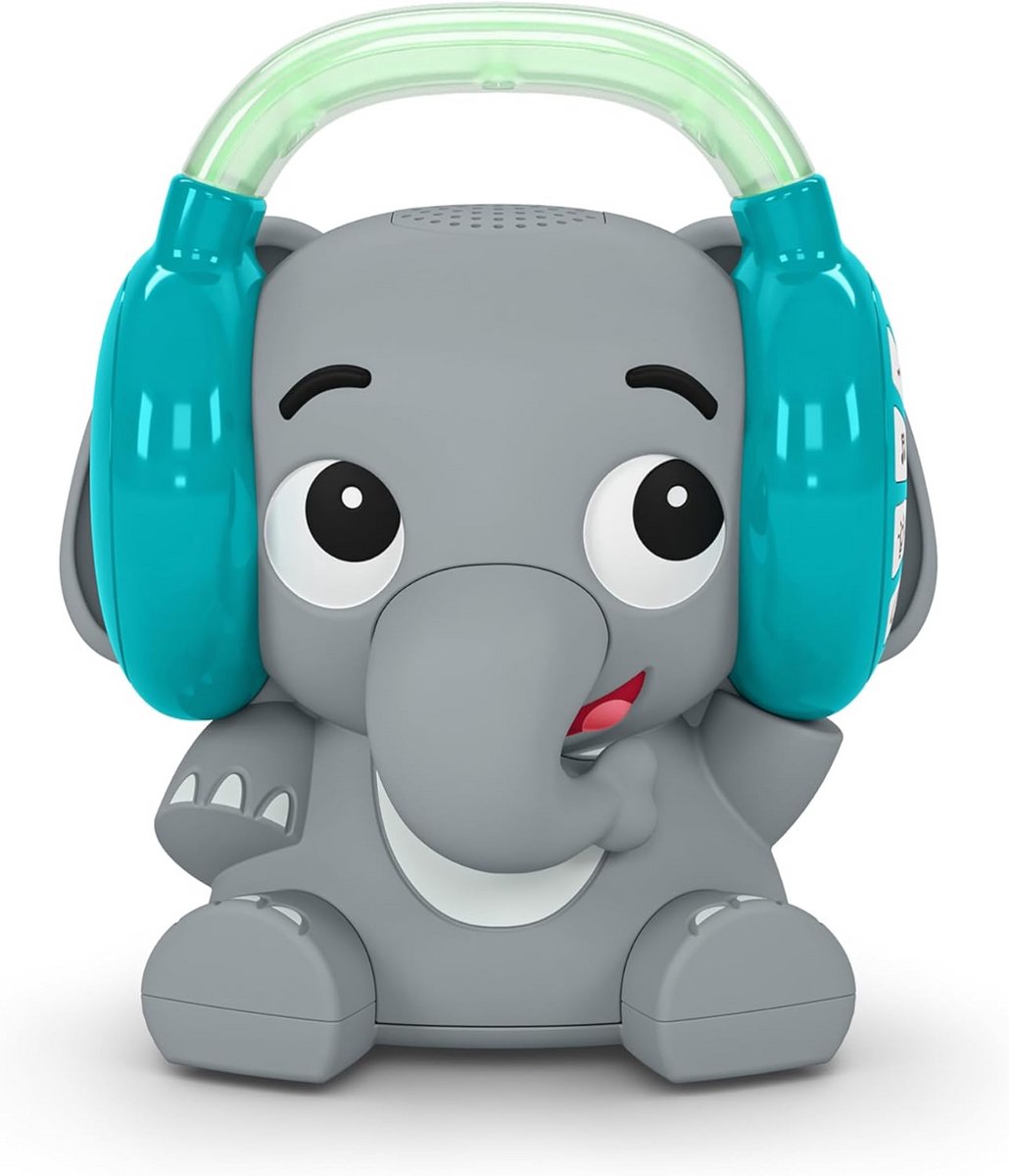 Muziekspeler Olifantje met Bluetooth en Nachtlampje voor Baby's vanaf 6 Maanden