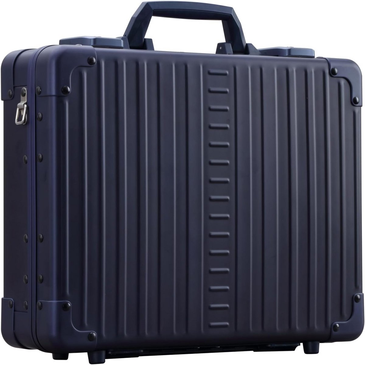 Elegante Laptoptas Attache Koffer 38cm Met TSA Slotten en Trolleyfunctie Blauw