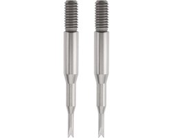 Vorken 1,2 mm Veerstift Hulpmiddel 2 stuks - Vervanging voor 6767-AF - Compatibel met Bergeon 6767-F en 7767-F - Gereedschap voor Horloge Reparatie