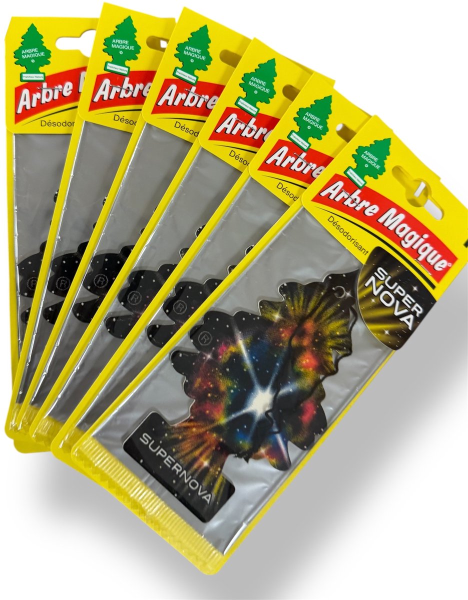 Arbre Magique - Luchtverfrisser Supernova - 6 Pack!