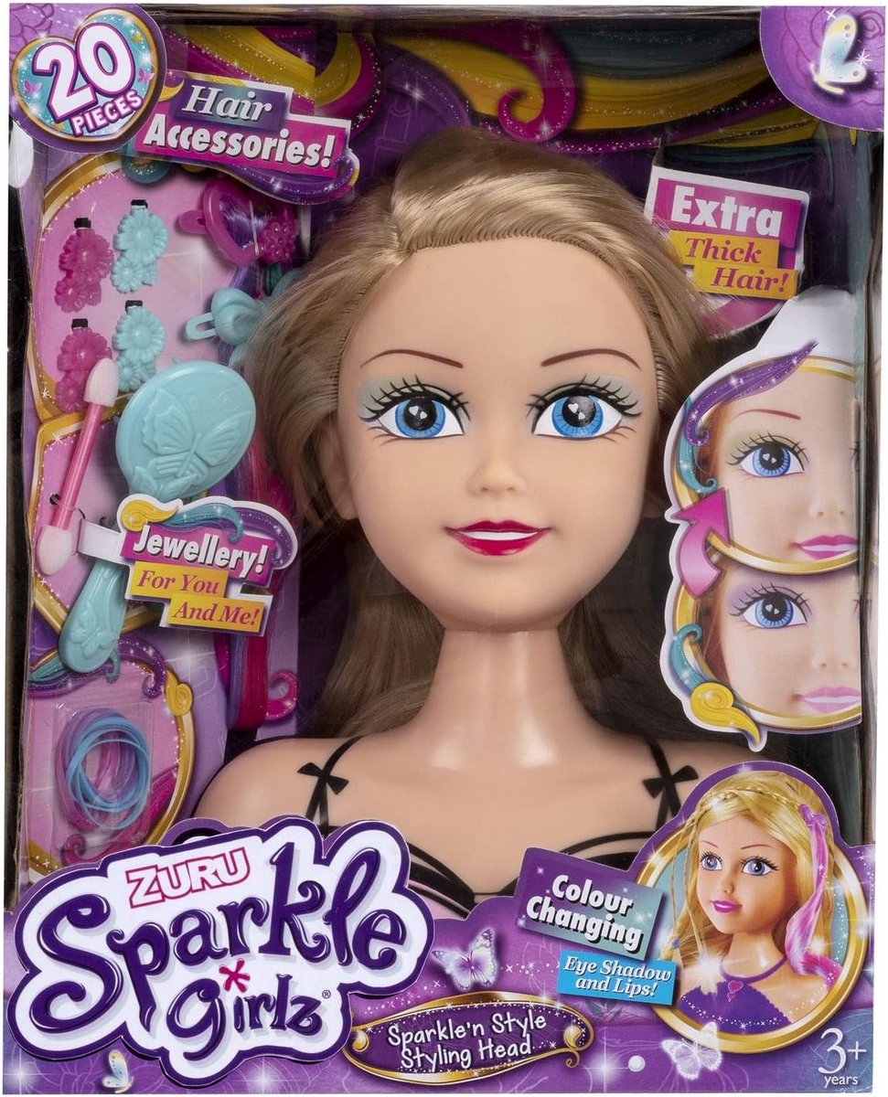 Speelgoed Styling Hoofd voor Kinderen - Make-up en Haar Kapper Set
