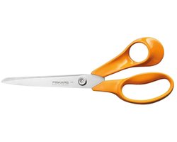 Schaar fiskars classic universeel 21cm oranje