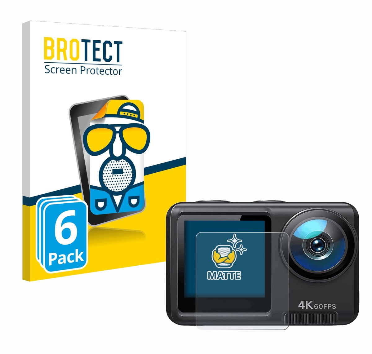BROTECT - Screenprotector voor Wolfang GA420 - Folie Beschermfolie matte 6 Stuks