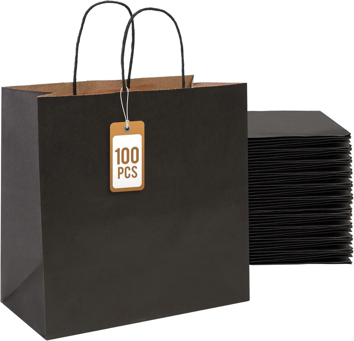 Set van Kraft Papieren Zakken voor Cadeaus en Geschenken