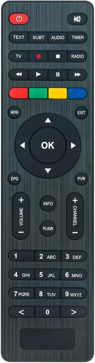 Universele Vervangende Afstandsbediening voor DVB-S2/T2/C Ontvangers en Combo Decoders