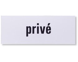 Aluminium deurbordje tekst: prive | 5 jaar garantie | Zelfkl