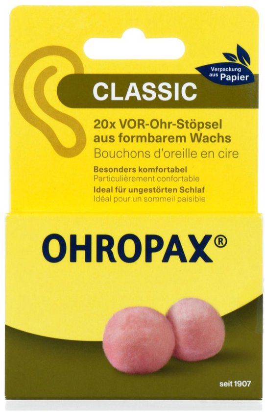 Ohropax Oordopjes classic 20 Stuks