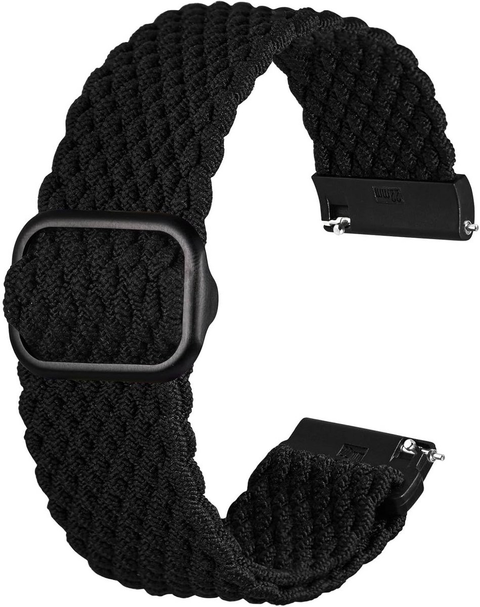Verstelbare Gevlochten Nylon Horlogeband - Stretchy Vervangende Band met Gespsluiting
